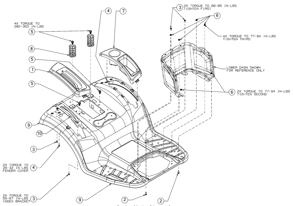 Fender Diagram and Parts List for XT1-LT46KH (13APA1CT210)(2017) Cub Cadet Lawn Tractor
